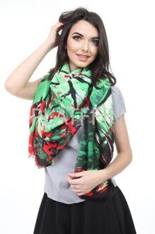 16016 Платок яркий осенний дождь