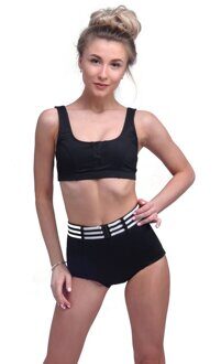 202034 Купальник молодёжный топ с кнопками+ шорты спортивные