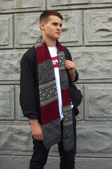 1705 Шарф вязаный унисекс