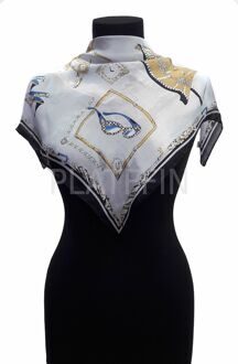 1424 Платок шейный натуральный шелк