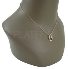 0175-8 Подвеска на цепочке "Двойная капля"