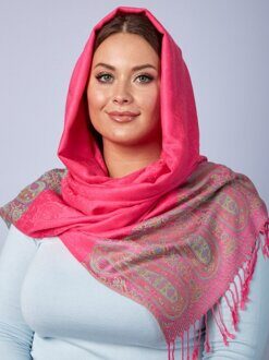 19056 Палантин бордюр пейсли